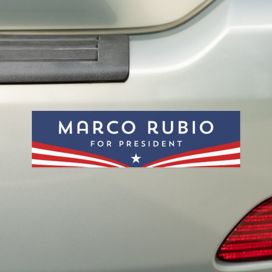 Marco Rubio voor President Bumpersticker (Op auto)