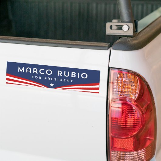 Marco Rubio voor President Bumpersticker (Op Truck)