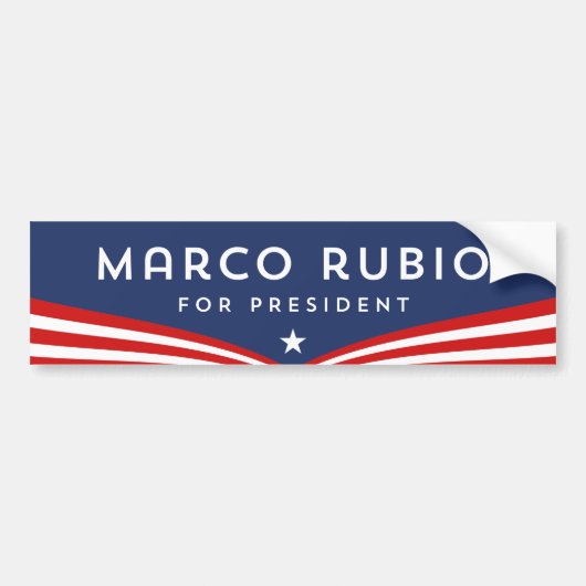 Marco Rubio voor President Bumpersticker (Voorkant)
