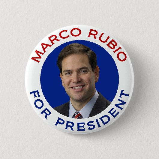 Marco Rubio voor President Ronde Button 5,7 Cm (Voorkant)