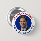 Marco Rubio voor President Ronde Button 5,7 Cm (Voorkant /achterkant)