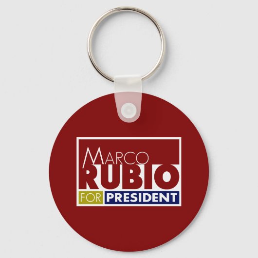 Marco Rubio voor President V1 Sleutelhanger (Voorkant)