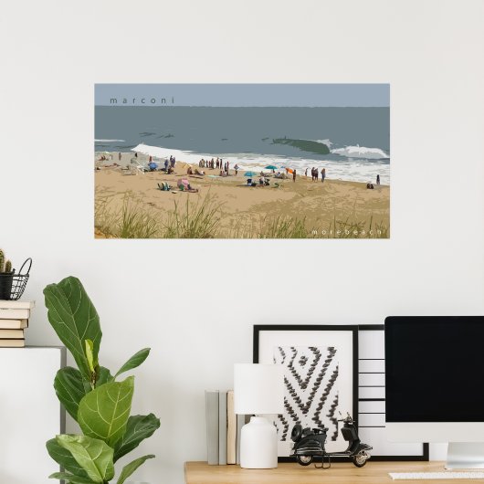 Marconi Beach Poster (Thuiskantoor)