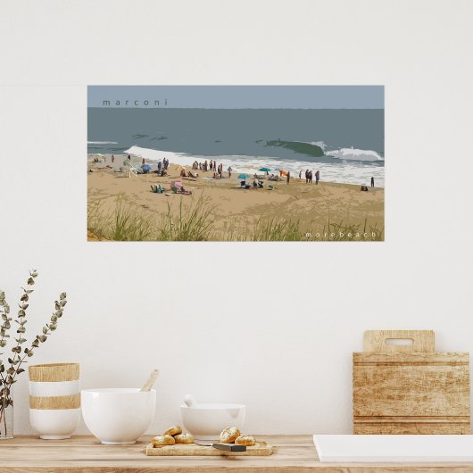 Marconi Beach Poster (Keuken)