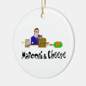 Marconi en Kaaskerst Keramisch Ornament (Links)