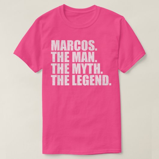 MarcosMarcos Naam Marcos Voornaam T-shirt (Design voorkant)