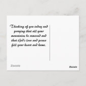 Marcus 11:23 Spreek tot uw berg Briefkaart (Achterkant)