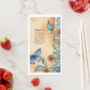 Marcus 11:24 Christelijk Bijbelvers Afbeelding Servet