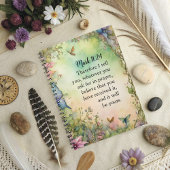 Marcus 11:24 Christelijke Waterverf Afbeelding Notitieboek