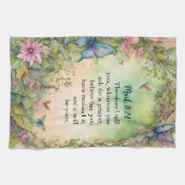 Marcus 11:24 Christelijke Waterverf Afbeelding Theedoek (Horizontaal)