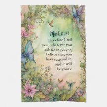 Marcus 11:24 Christelijke Waterverf Afbeelding