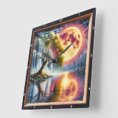 Marcus 11:24 Devotiekklok: Gepersonaliseerd Schrif Vierkante Klok (Hoek)