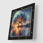 Marcus 11:24 Gebedstijd: Aangepast Christelijk Ont Vierkante Klok (Hoek)