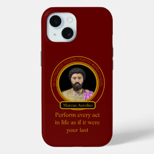 Marcus Aurelius' acteerwerk iPhone 15 Case