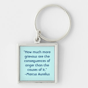 Marcus Aurelius Anger Quote Sleutelhanger