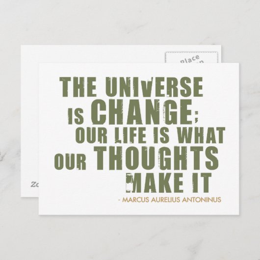 Marcus Aurelius Antoninus Quote Briefkaart (Voorkant / Achterkant)