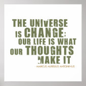 Marcus Aurelius Antoninus Quote Poster (Voorkant)