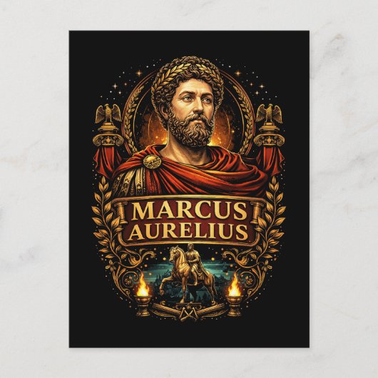 Marcus Aurelius Briefkaart (Voorkant)
