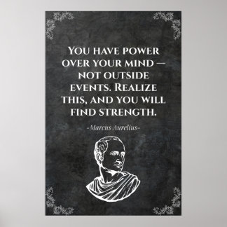 Marcus Aurelius citaat. Wijs Poster