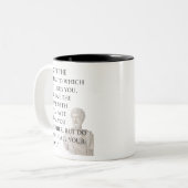 Marcus Aurelius Citatemok Tweekleurige Koffiemok (Voorkant links)