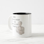 Marcus Aurelius Citatemok Tweekleurige Koffiemok (Voorkant links)