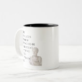 Marcus Aurelius Citatemok Tweekleurige Koffiemok (Voorkant links)