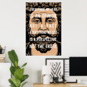 Marcus Aurelius citeert: Alles wat we horen Poster (Thuiskantoor)
