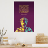 Marcus Aurelius citeert: De kracht om in te trekke Poster (Kitchen)