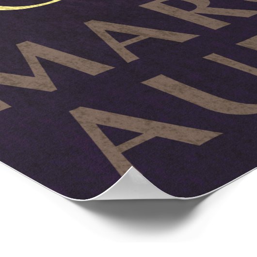 Marcus Aurelius citeert: Een rustigere of meer ong Poster (Hoek)