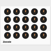 Marcus Aurelius citeert over geluk - Oude Romeinse Ronde Sticker (Vel)