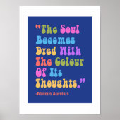 Marcus Aurelius Gedachten Kleur Onze Ziel Poster (Voorkant)