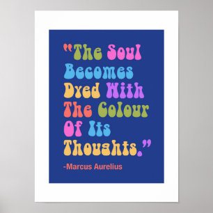 Marcus Aurelius Gedachten Kleur Onze Ziel Poster