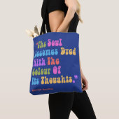 Marcus Aurelius Gedachten Kleur Onze Ziel Tote Bag (Dichtbij)