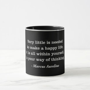 Marcus Aurelius Happy Life Quote Mok