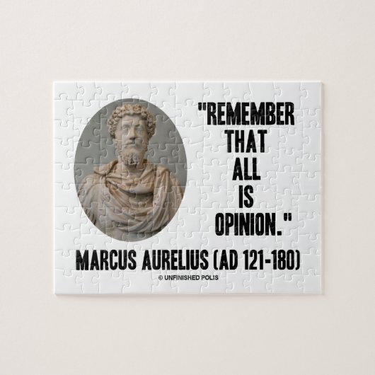 Marcus Aurelius herinnert zich dat alles opiniepri Legpuzzel (Horizontaal)