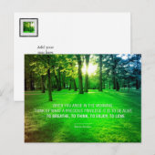 Marcus Aurelius Life Stoic Privilege citeert het l Briefkaart (Voorkant / Achterkant)