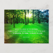 Marcus Aurelius Life Stoic Privilege citeert het l Briefkaart (Voorkant)