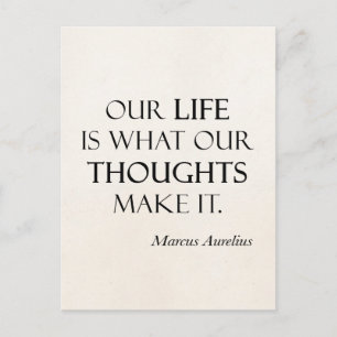 Marcus Aurelius Life Thoughts maken prijsopgave Briefkaart