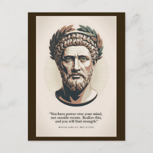 Marcus Aurelius Meditaties Citaat Illustratie Kuns Briefkaart
