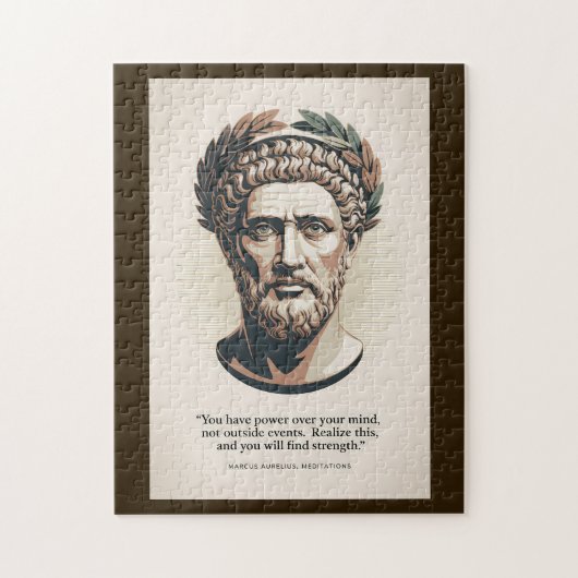 Marcus Aurelius Meditaties Citaat Illustratie Kuns Legpuzzel (Verticaal)