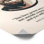Marcus Aurelius Meditaties Citaat Illustratie Kuns Poster (Hoek)
