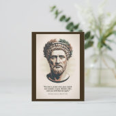 Marcus Aurelius Meditations Quote Illustration Art Briefkaart (Staand voorkant)