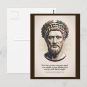 Marcus Aurelius Meditations Quote Illustration Art Briefkaart (Voorkant / Achterkant)