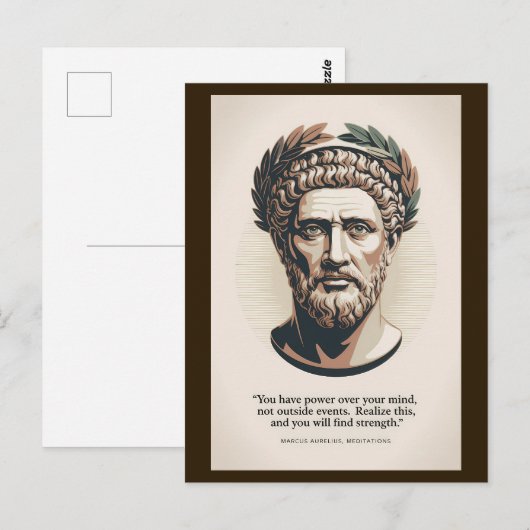 Marcus Aurelius Meditations Quote Illustration Art Briefkaart (Voorkant / Achterkant)