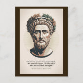 Marcus Aurelius Meditations Quote Illustration Art Briefkaart (Voorkant)