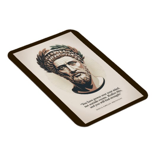 Marcus Aurelius Meditations Quote Illustration Art Magneet (Rechterzijde)