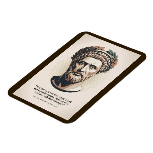 Marcus Aurelius Meditations Quote Illustration Art Magneet (Linkerzijde)