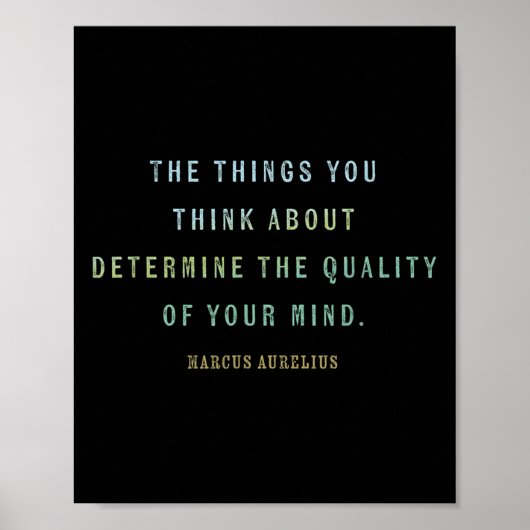 Marcus Aurelius, Motivatie denkwijze Poster (Voorkant)