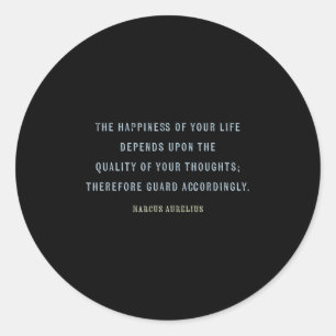 Marcus Aurelius, Motivatie denkwijze Ronde Sticker