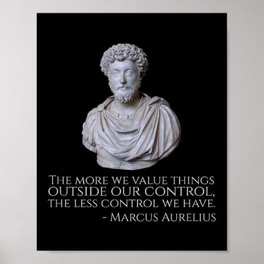 Marcus Aurelius - Motivatie stoïcisme Poster (Voorkant)